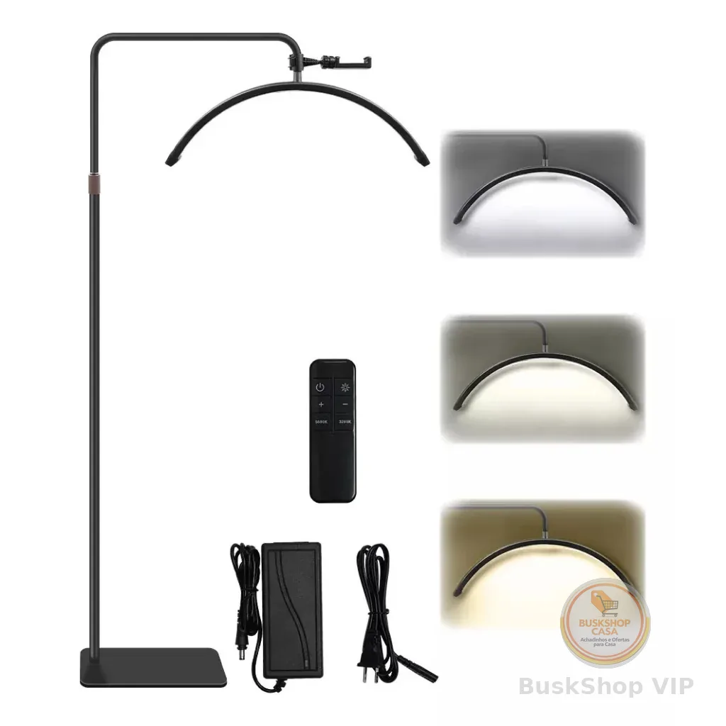 Luminaria Meia Lua Estetica Mesa 3 Tons Ajustavel Salao Beleza Limpeza De Pele
