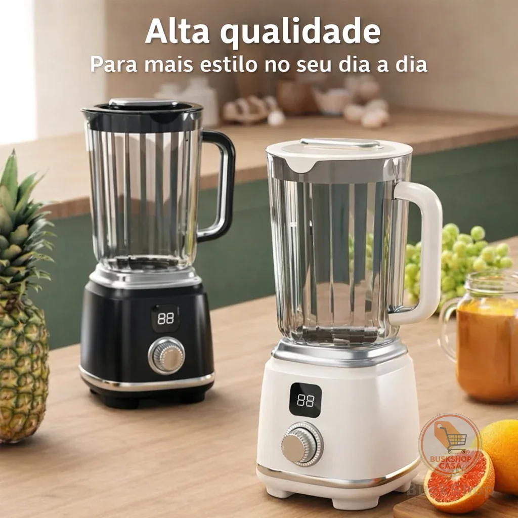 Mini Liquidificador Portátil 600ml USB Potente 22000RPM Para Smoothies Shakes Suco Rápido Moderno
