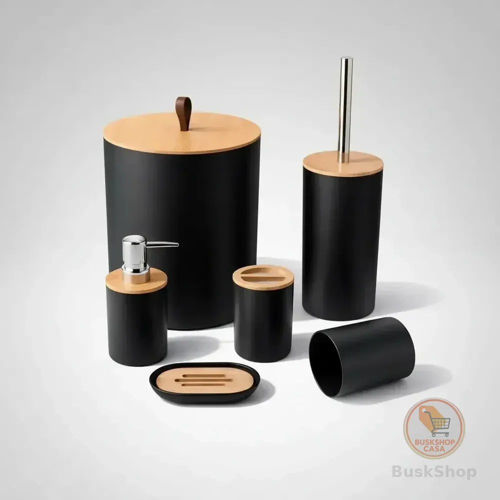 Kit Banheiro Acessórios 6 Peças