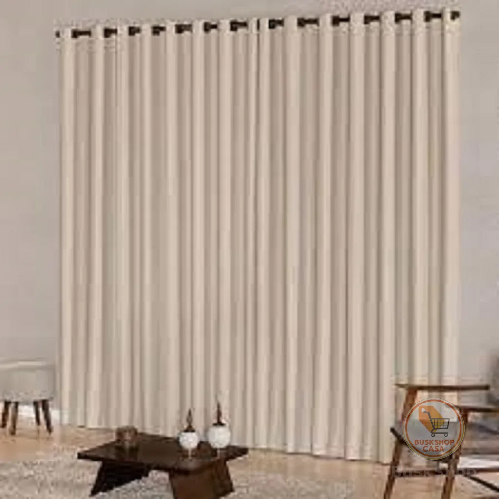 Cortina Oxford bege De Sala/quarto/escritorio 3,00x2,50