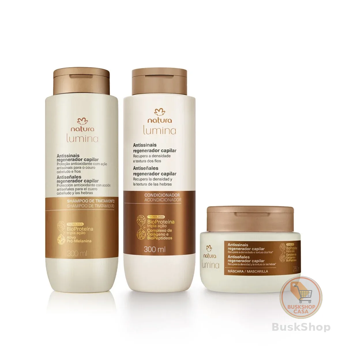 Kit Lumina Antissinais Regenerador Capilar (3 produtos)
