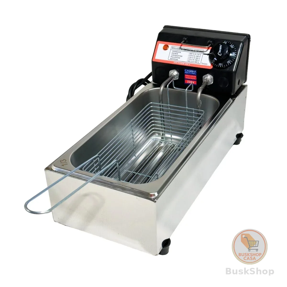 Fritadeira Elétrica Industrial Econômica Cuba 3L (110, Volts)
