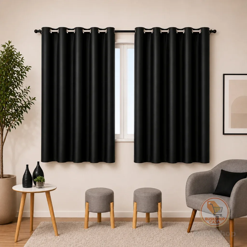 Cortina Corta Luz Blecaute Blackout 2,20 x 1,30 m Diversas Cores