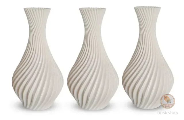 3 Vasos Decorativos Modelo Espiral Marca Universo Alt