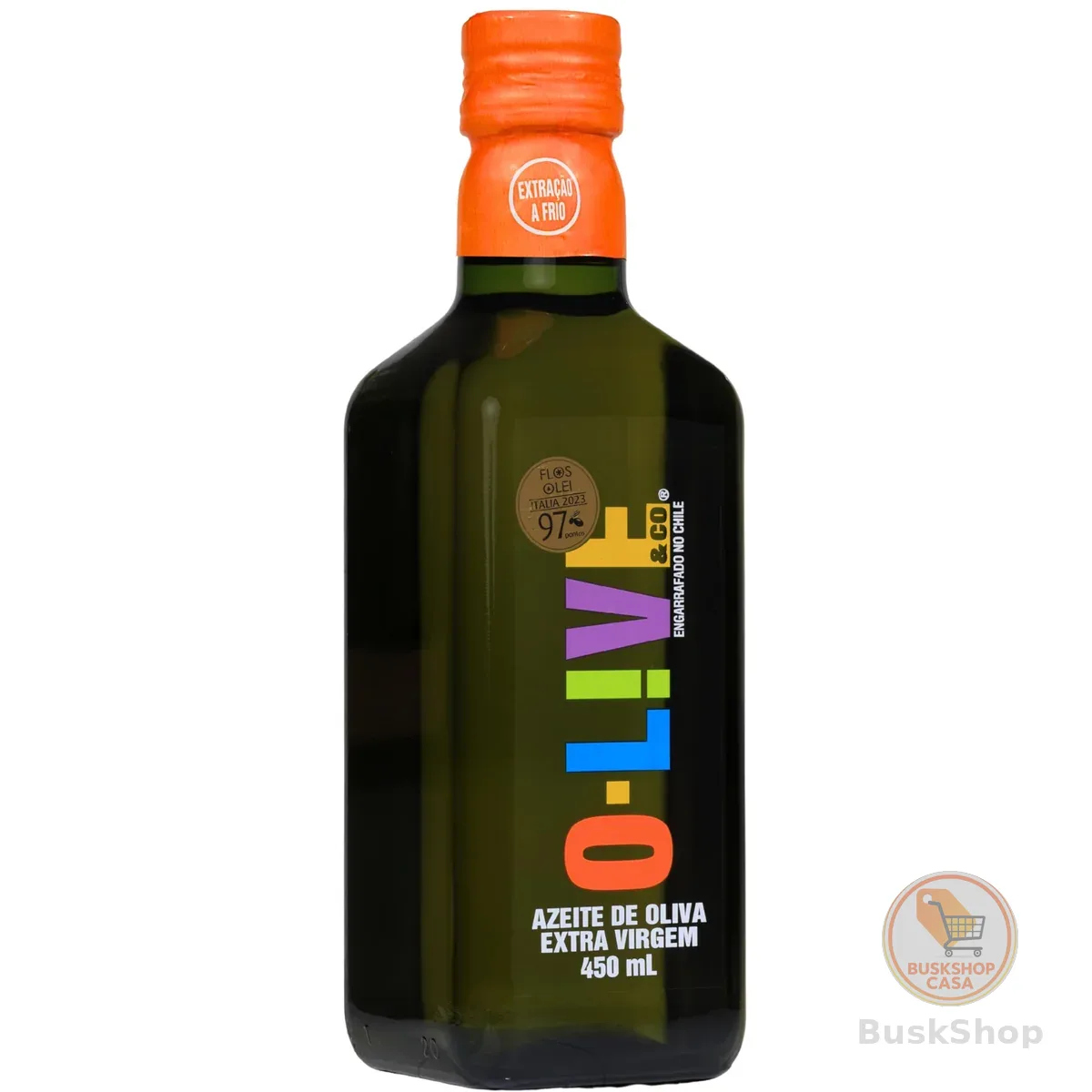 O-LIVE & Co, Azeite de oliva extra virgem, Chileno, vidro, 450ml