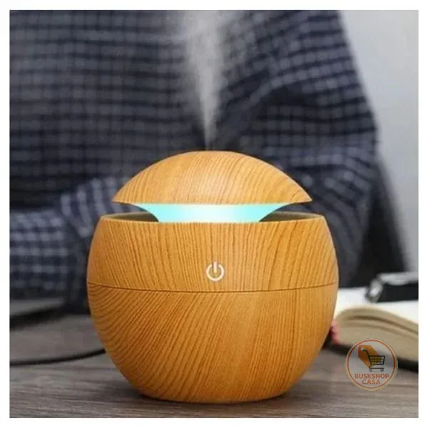 Umidificador Aromatizador Ar Ambiente Climatizador Yoga Carregamento USB Led e Ultrassônico Para Quarto Sala Escritório Decorativo Led
