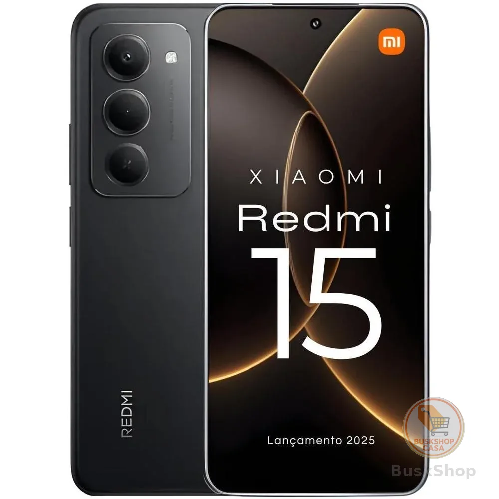 Smartphone Xiaomi Redmi 15 256gb / 128gb Versão Global Original Envio Imediato (PELÍCULA CORTESIA)