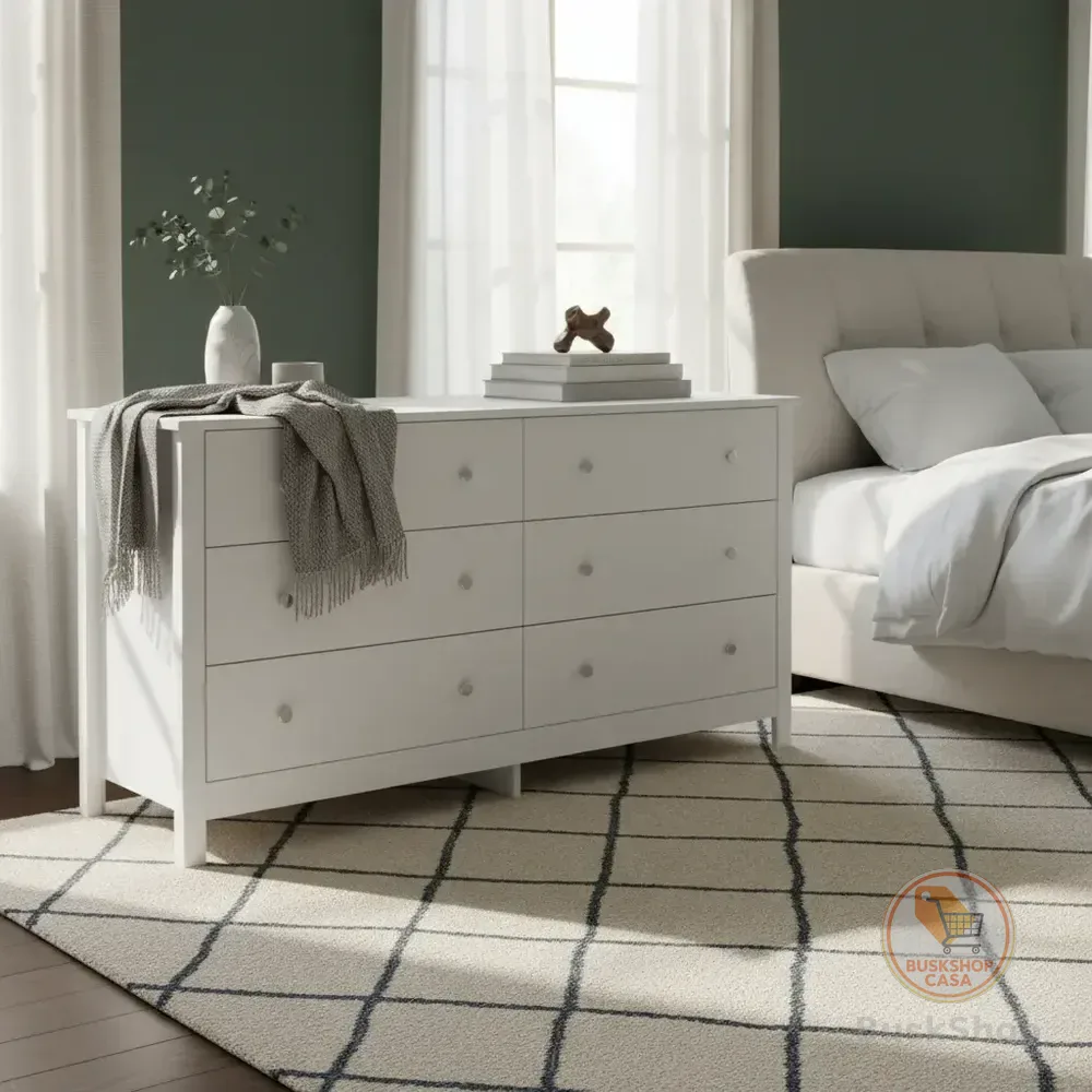 Cômoda Ditália 6 Gavetas Dm-221 Branco Br