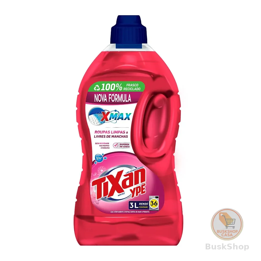 Tixan Ypê Lava Roupas Líquido Maciez 3L