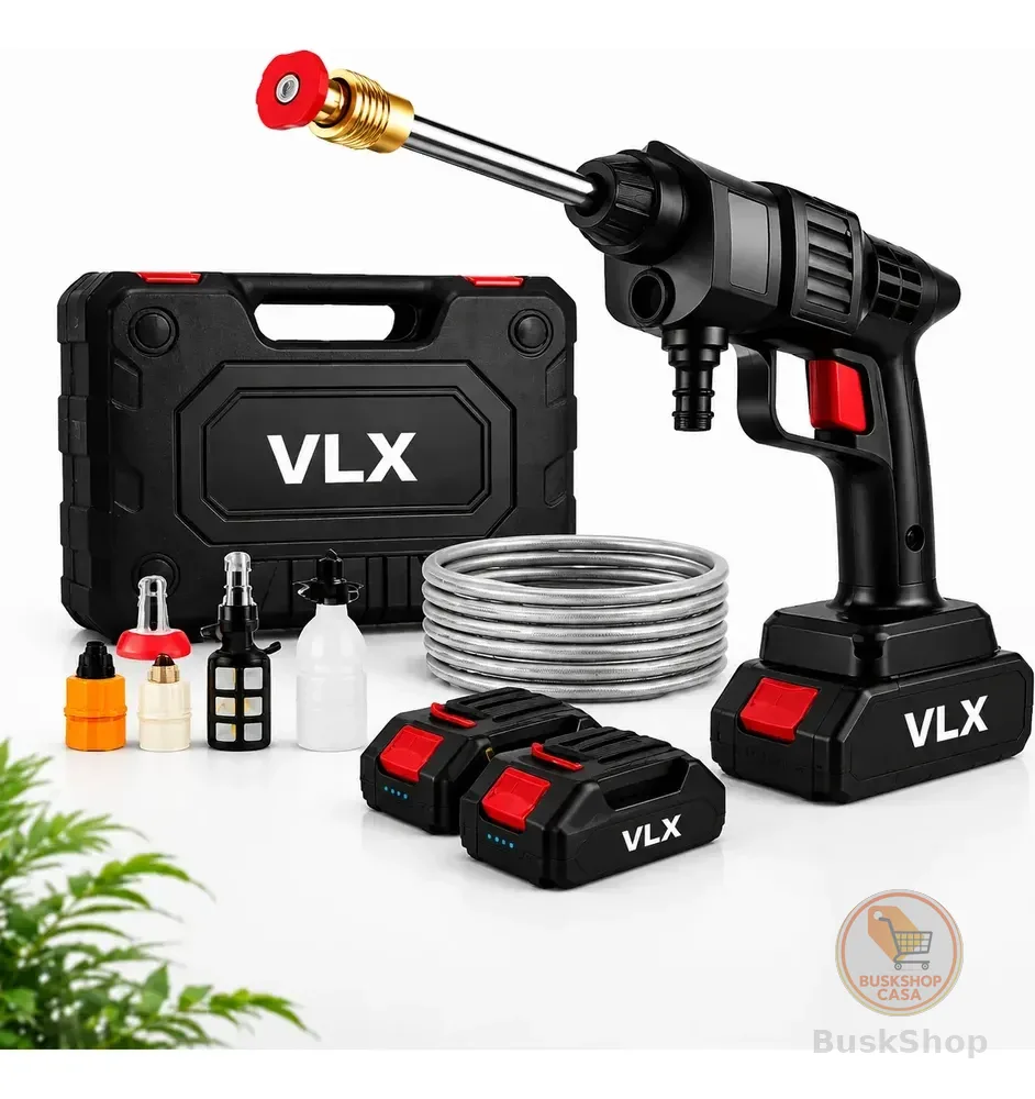 Lavadora Alta Pressão Portátil Recarregável Sem Fio Bivolt Preto 127/220v