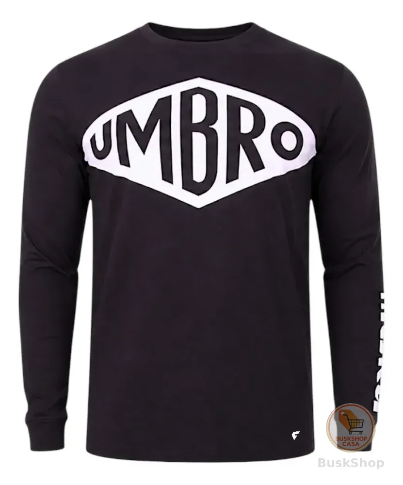 Blusão Umbro Heritage Masculino Preto Blusa Casaco Frio G Preto Liso