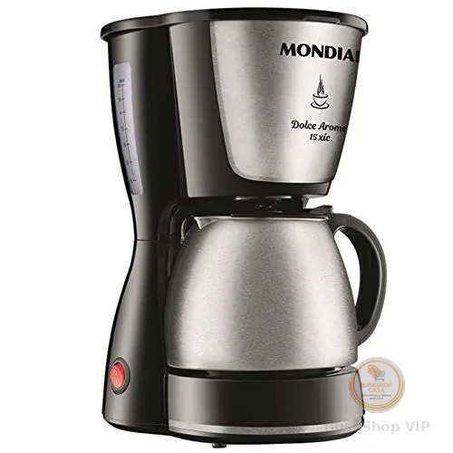 MONDIAL Cafeteira Elétrica Dolce Arome, Preto/Inox, 550W, 110V - C-34 JI 15X