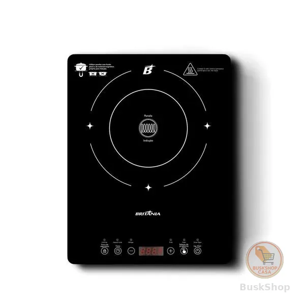 Cooktop de Indução Britânia 1 Boca BCT10A 110V