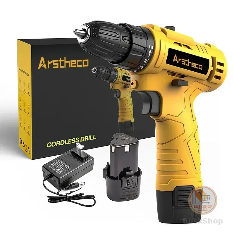 Parafusadeira Furadeira Sem Fio 25n 3/8 12v 10mm Bivolt Arstheco
