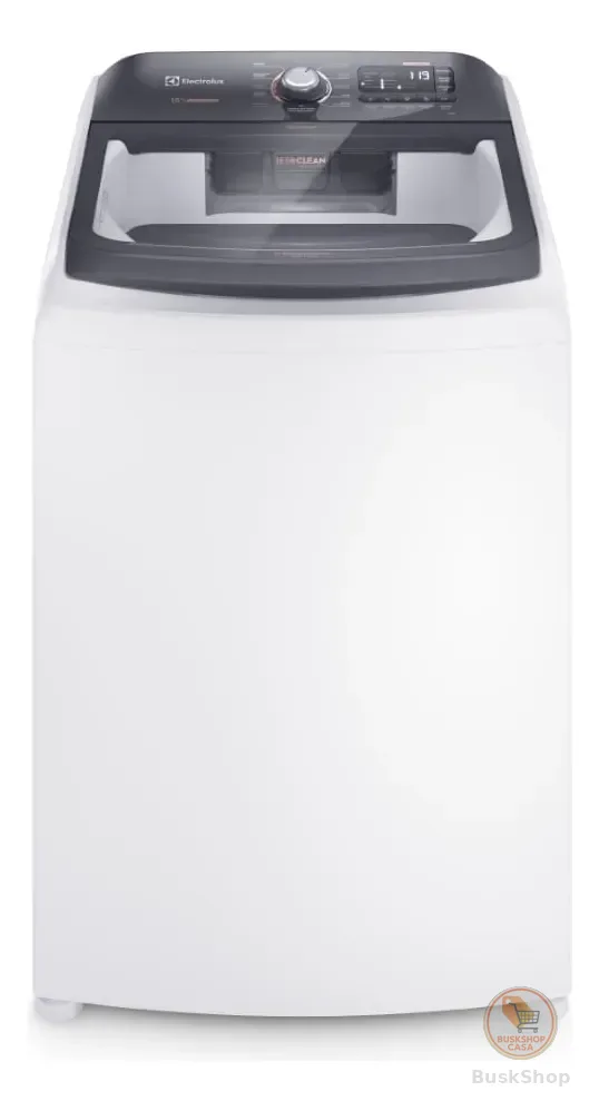 Máquina de Lavar Electrolux LEC15 Branca 15kg Premium Care com Cesto Inox Jet&Clean e Time Control