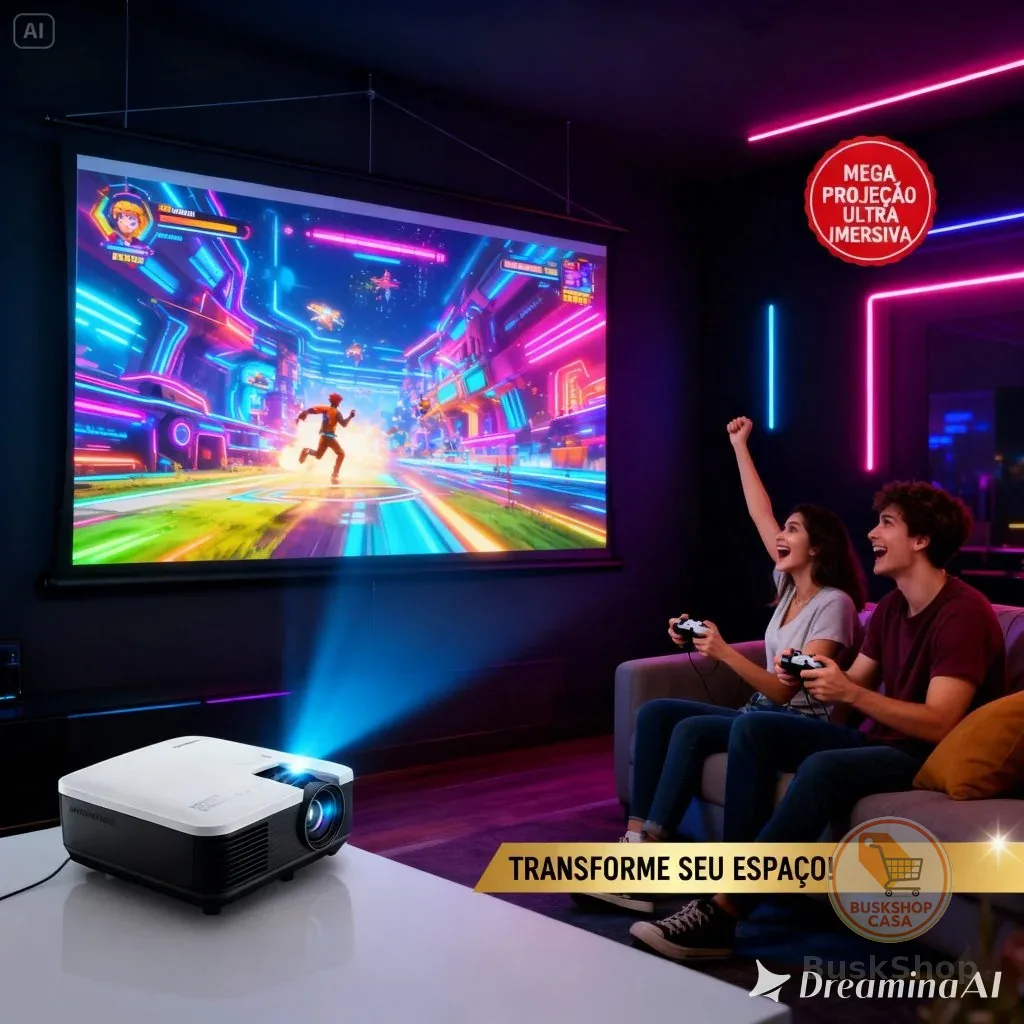 Tela Projetor 72" (120x100cm) Premium Fosca + Cordão - Home Theater Datashow