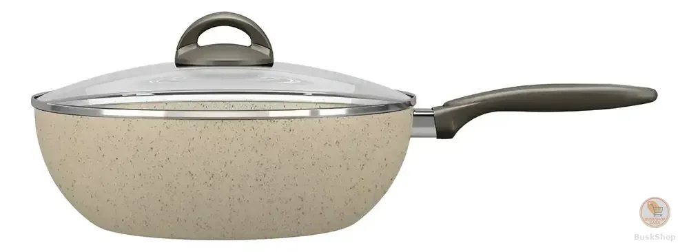Wok 28cm Brinox Ceramic Life Suprema Antiaderente 4.1L com Tampa