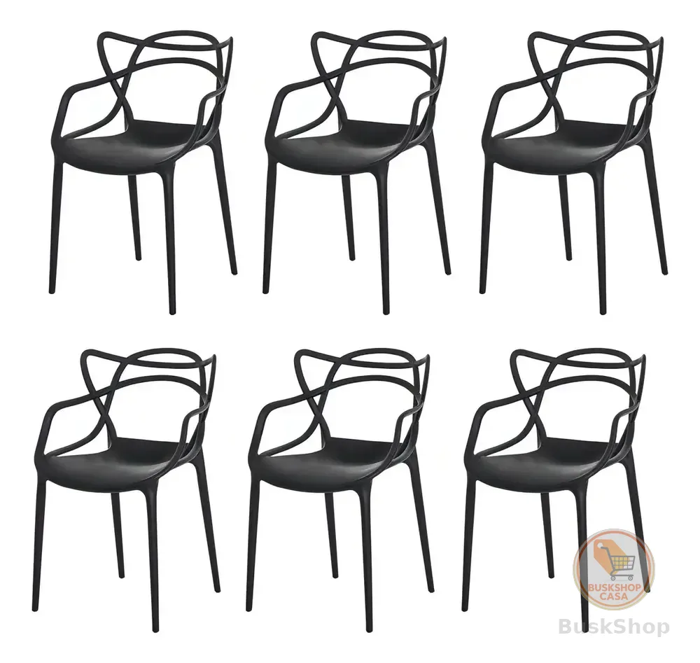 Kit 6 Cadeiras De Jantar Allegra Master