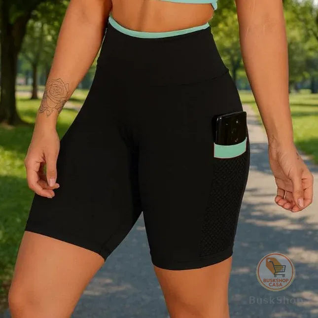 BERMUDA FEMININA ACADEMIA FITNESS