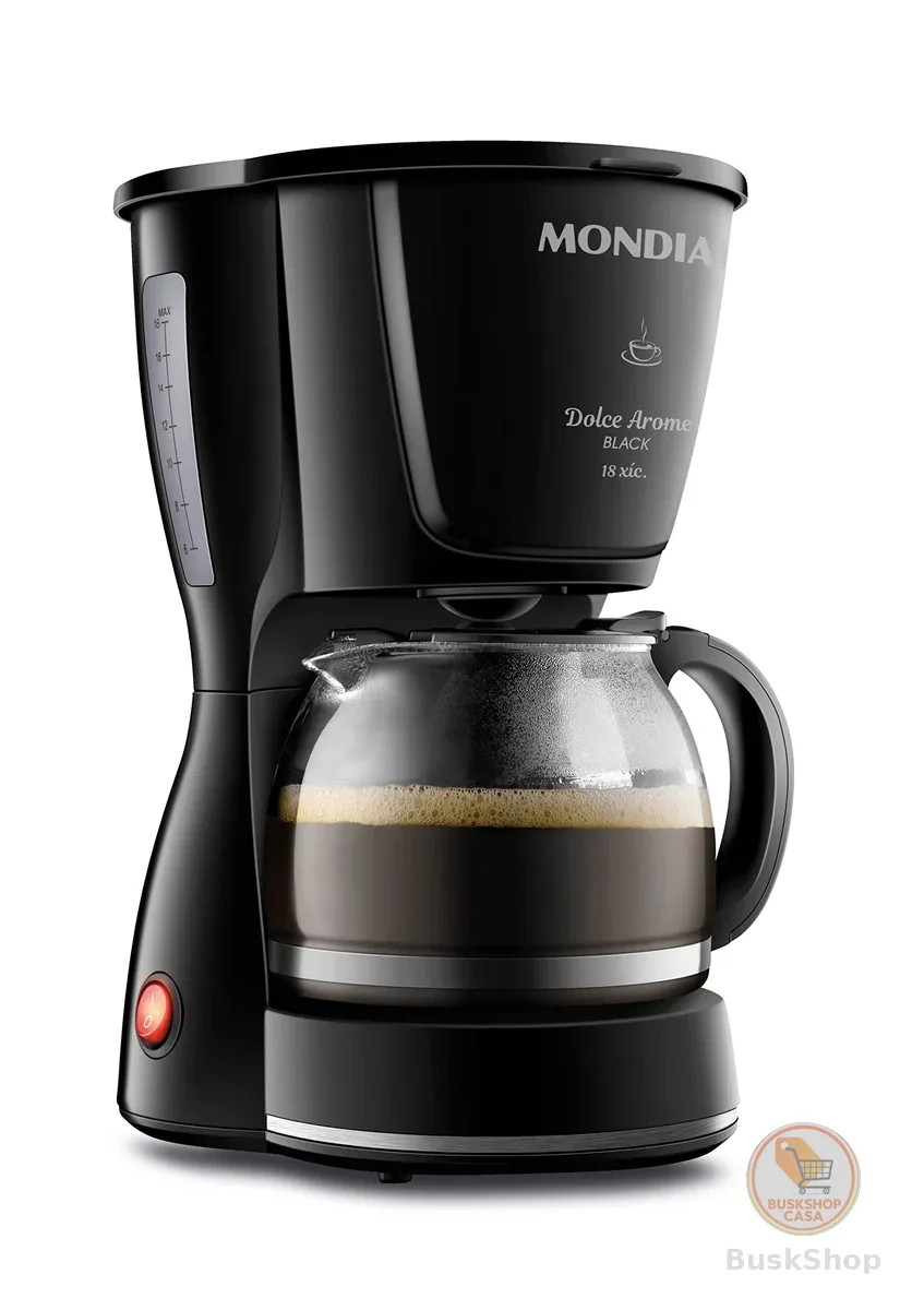 Cafeteira Elétrica Mondial Dolce Arome Black 18 Xícaras 110V