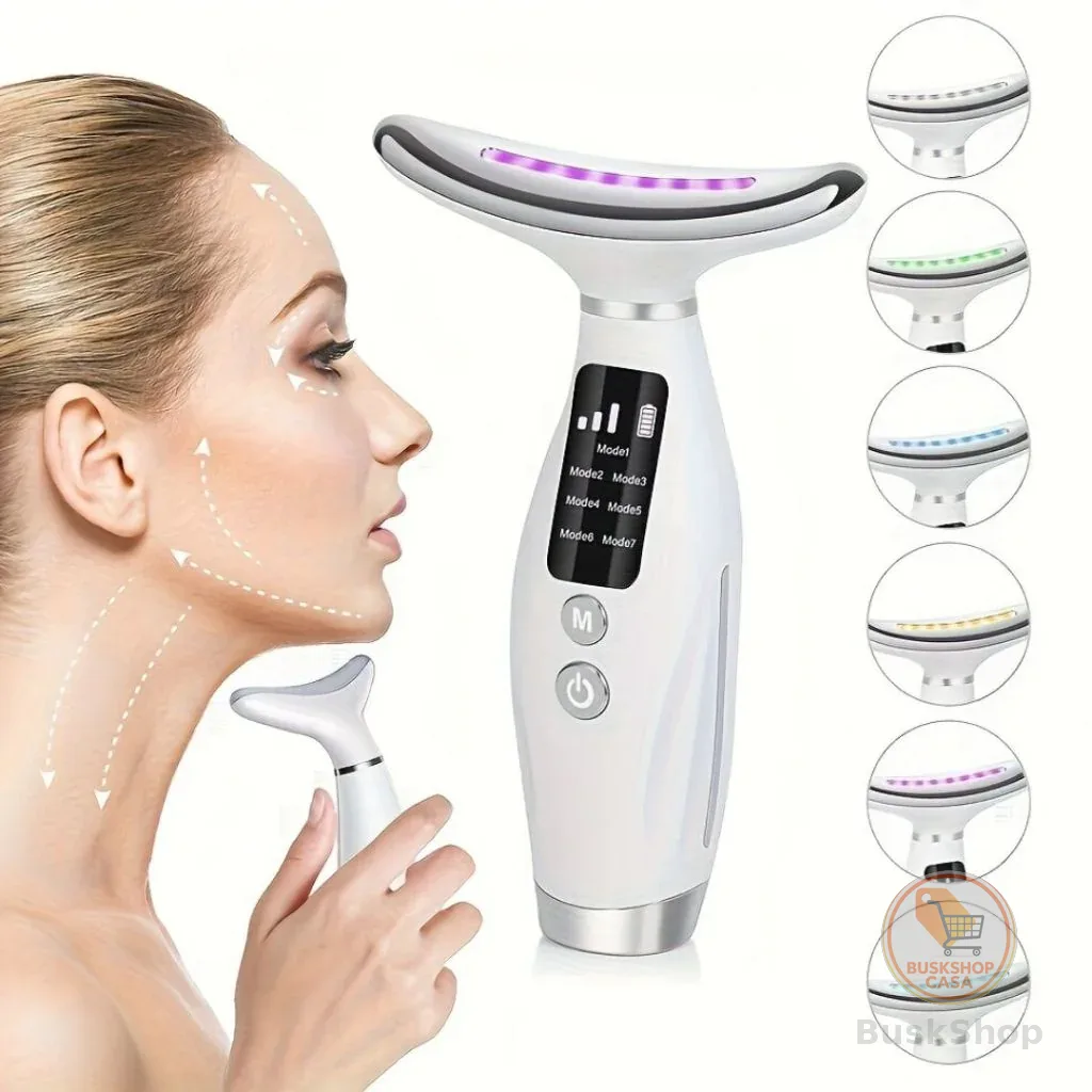 Massageador De Pele Firmeza Pescoço Led Massageador Portátil Beleza para Rosto e Pescoço
