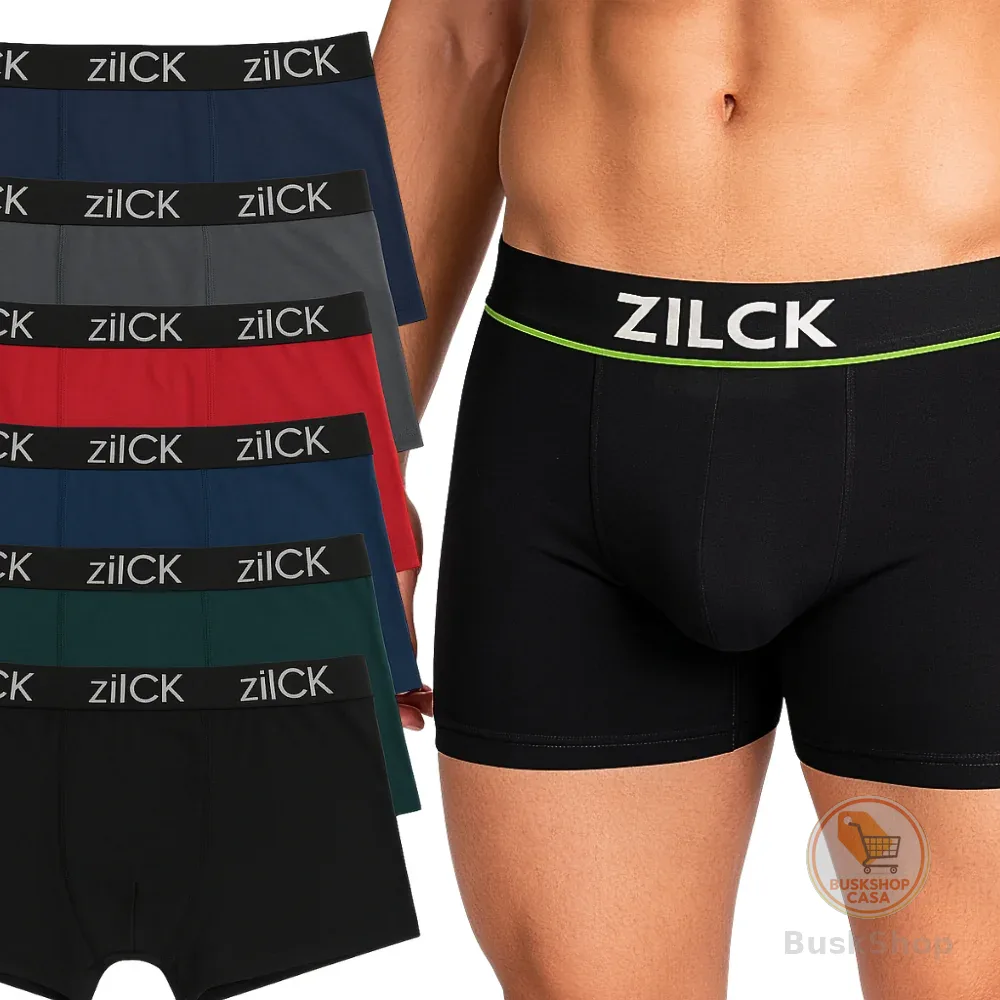 Kit com 10 Cuecas Boxer Masculina Microfibra Adulto Forro 100% Algodão Cueca Box Masculino Roupa Íntima Coeca