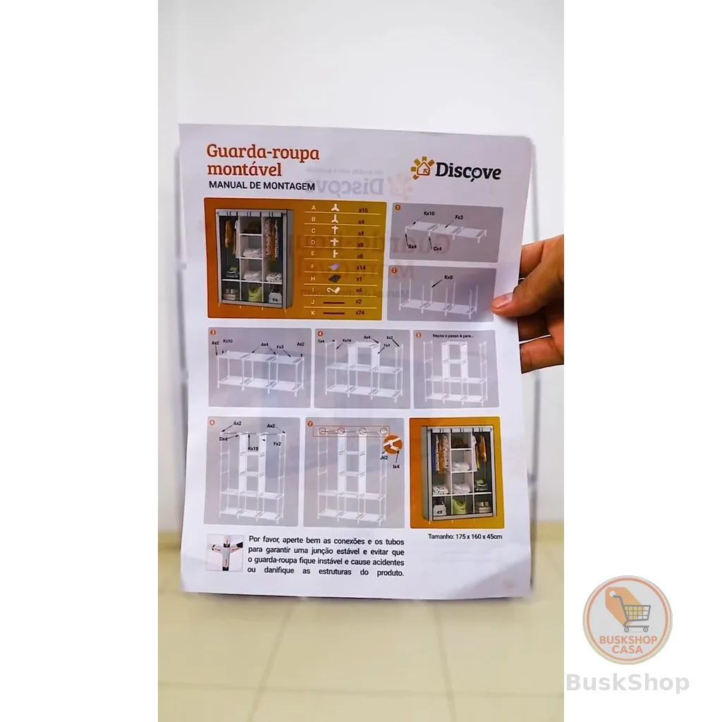 Guarda-Roupa Com Tela De Fio Dobrável Preto De 2 Peças , 3 Fileiras E 3 Compartimentos , Capacidade Abundante Para Roupa