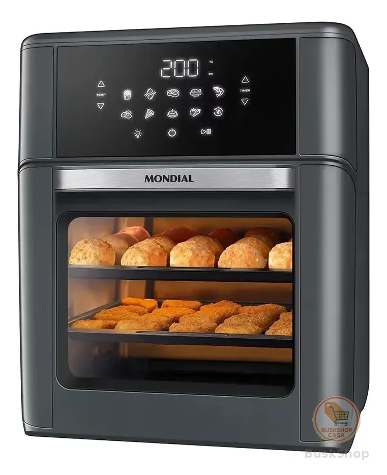 Fritadeira Air Fryer Oven Mondial Afon-12l-fg 12l Digital 20 Preto