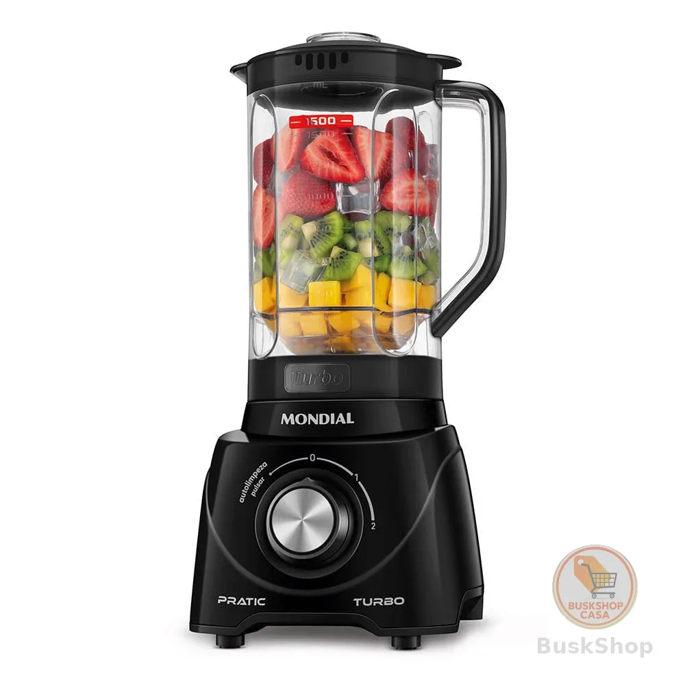 Liquidificador Mondial Pratic Turbo L98B Preto 220V