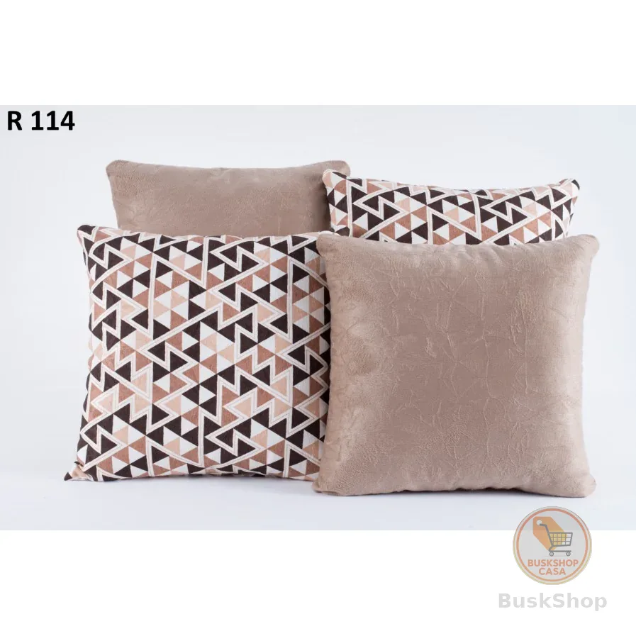 Kit 4 Capas Almofadas Decorativas Sala Sofá 42x42 Com Zíper