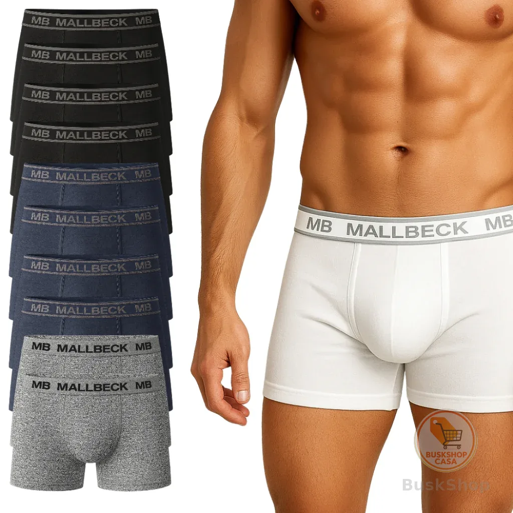 Kit 5 Cueca Masculina Algodão Box Boxer Adulto