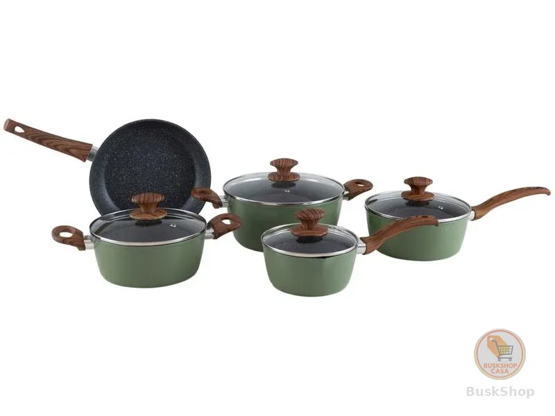 Jogo de Panelas Brinox Verde Olive 5 Peças