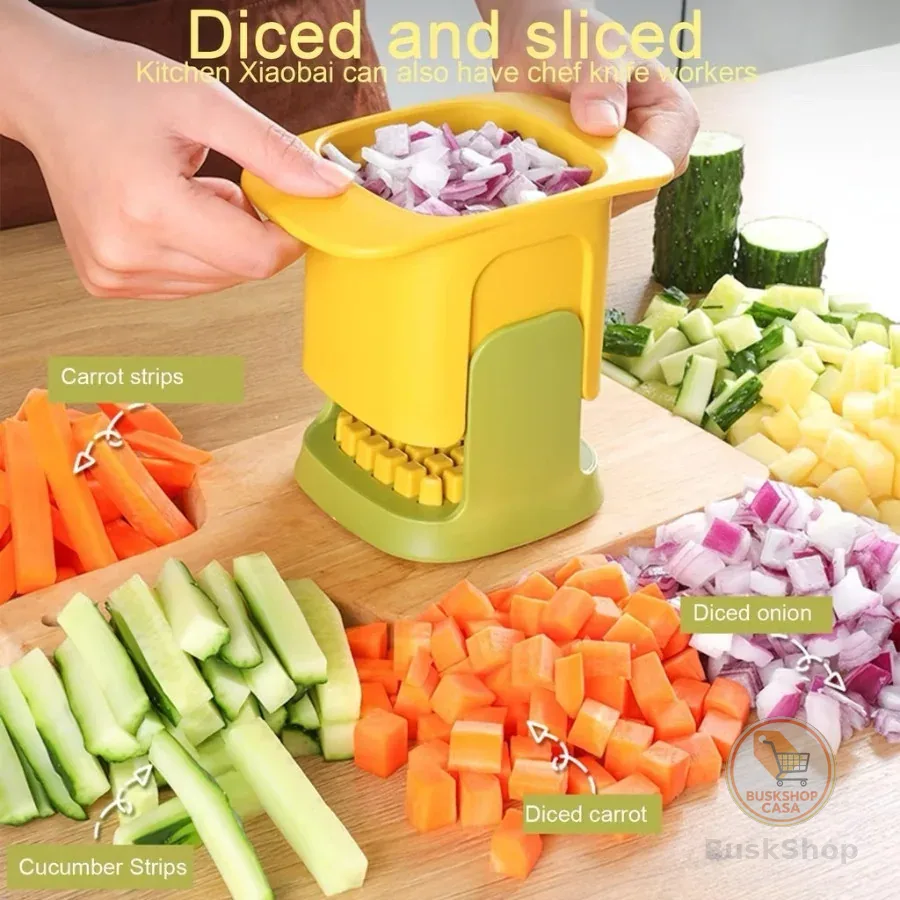 Cubos E Corte Artefato Multifuncional Aço Inoxidável  Vegetal Pepino Batatas Acessórios De Cozinha