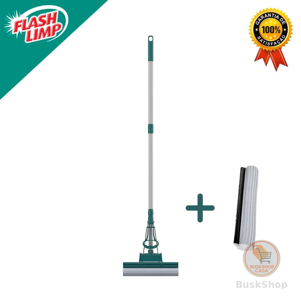 Mop Limpeza Geral Plus MOP7671 Com Refil Extra Flash Limp