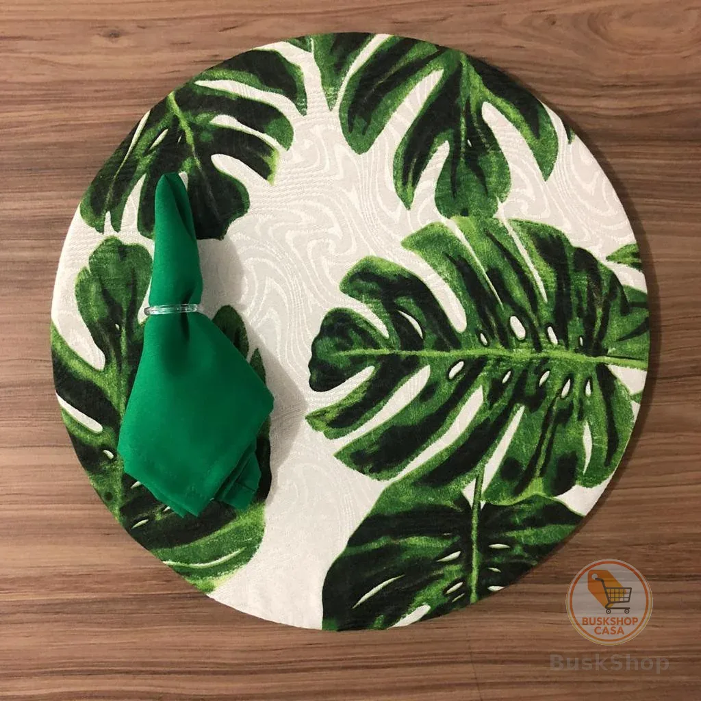 Capa De Sousplat Estampado 35cm Várias Cores - Sousplat Souplat Soupla Suplat Mesa Jogo Americano