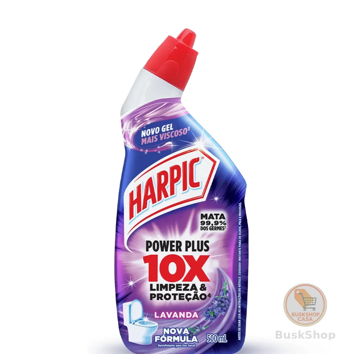 Harpic Power Plus Desinfetante e Desodorizador Sanitário em Gel Lavanda 500ml