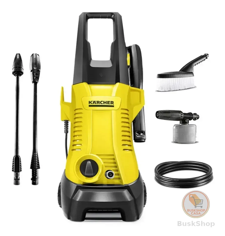 Lavadora De Alta Pressão Kärcher K2 Plus Car 1740psi 1400w Canhão de Espuma Kärcher Lança de Jato Turbo Rotativo 127v