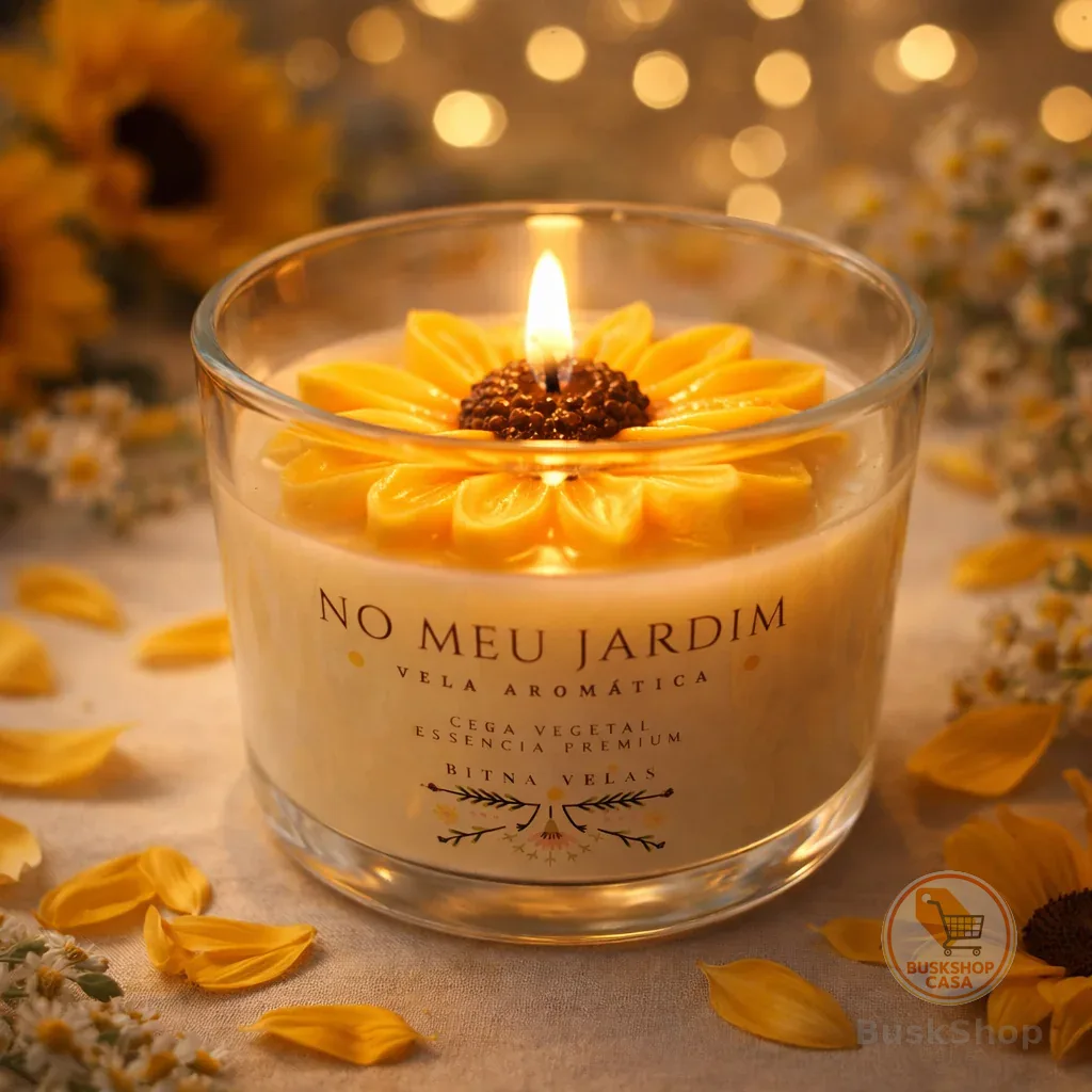 Vela Aromática de Girassol Perfumada