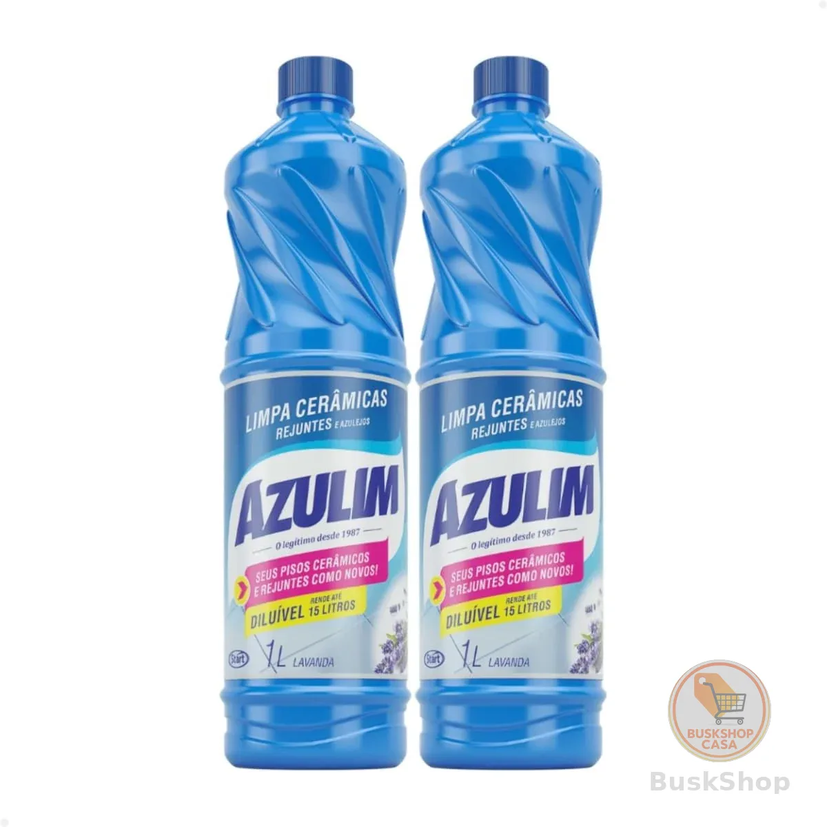 Kit com 2 unidades - Limpa Cerâmicas, Azulejos e Rejuntes Lavanda 1L