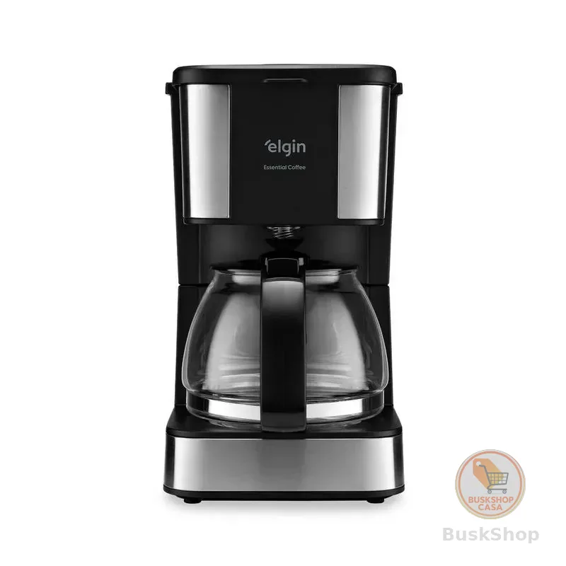 Cafeteira Elétrica 19 Xícaras Jarra de Vidro Essential Coffee Elgin Preta