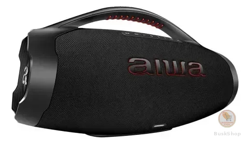 Caixa De Som Boombox Aiwa Aws-bbs-01b 200w Rms Bluetooth Res Cor Preto