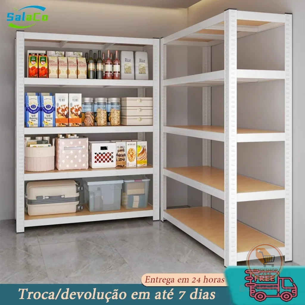 Estrutura de aço sem parafusos prateleira de metal ajustável para serviços pesados prateleira de armazenamento para casa