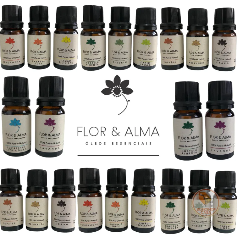 Óleo Essencial Flor e Alma Para Aromaterapia 100%Puro e Natural