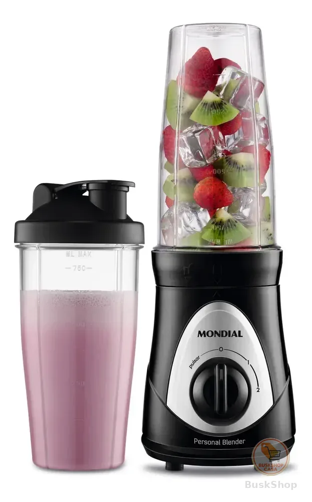 Personal Blender, Mondial Preto/prata 300W DG-01