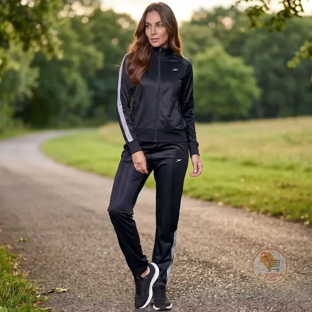 Conjunto Esportivo Feminino Calça E Jaqueta Speedo Fitness