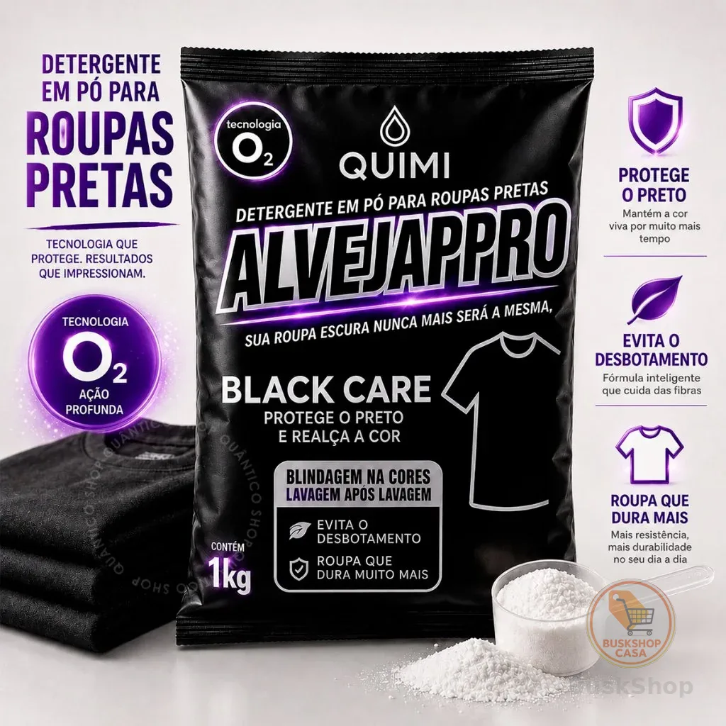 Percarbonato de Sódio Roupa Preta Black Protege Evita Desbotamento Removedor de Mancha 1kg