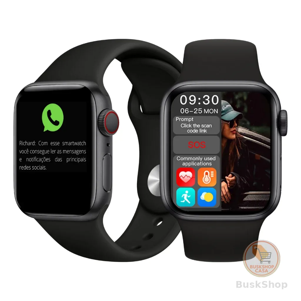 Relógio Inteligente Smartwatch Serie 10 Tela 45mm Com Película Feminino Masculino - Fere Fit