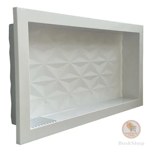 Nicho Para Banheiro Porta Shampoo Embutir 30x60 Fundo 3d Lançamento - Domus