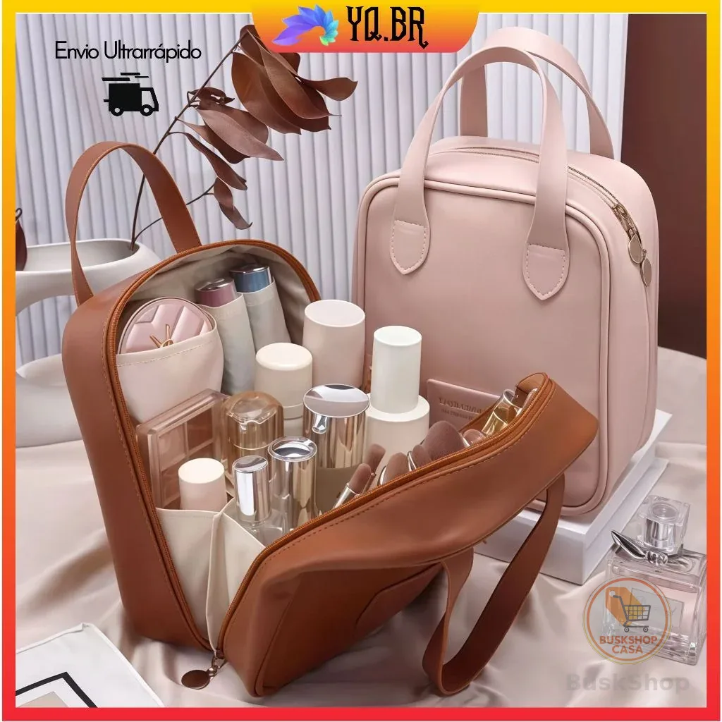 Bolsa de Cosméticos Necessaire Organizador de maquiagem Impermeável Portátil Ideal para o Uso Diário