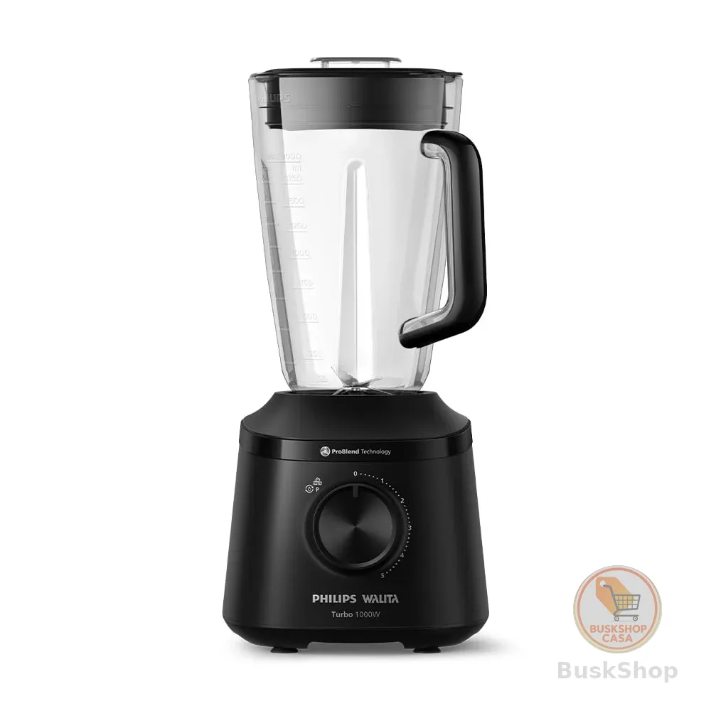 Philips Walita Liquidificador Série 3000 Turbo 1000W, Preto